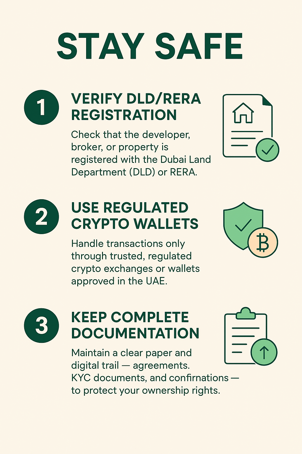 Stay Safe Crypto Infographic